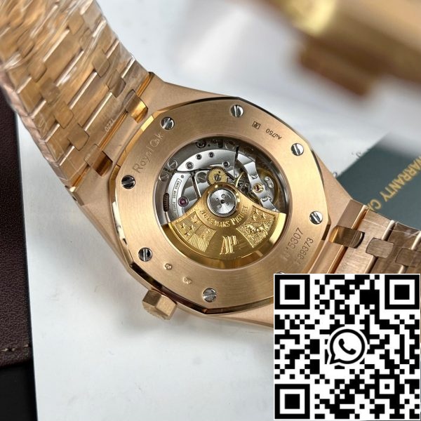 Audemars Piguet Royal Oak 15400OR op maat Moissanite baguette en 18k rose goud EU horloge winkel 5059 Audemars Piguet Royal Oak 15400OR op maat Moissanite baguette en 18k rose goud