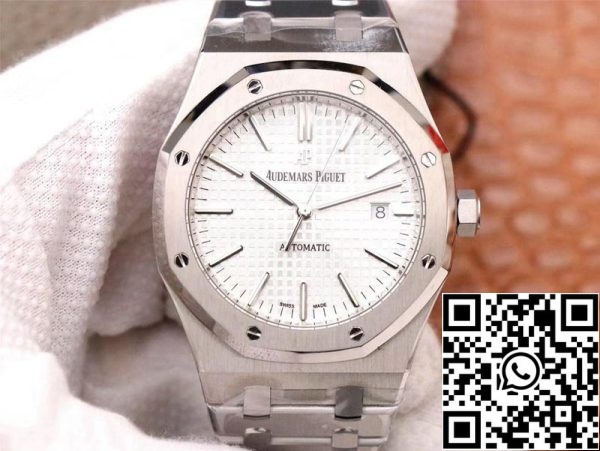 Audemars Piguet Royal Oak 15400ST OO 1220ST 02 1 1 Migliore Edizione ZF Fabbrica Quadrante Bianco Svizzero ETA3120 EU Watch Store 5472 Audemars Piguet Royal Oak 15400ST.OO.1220ST.02 1:1 Migliore Edizione ZF Fabbrica Quadrante Bianco Svizzero ETA3120