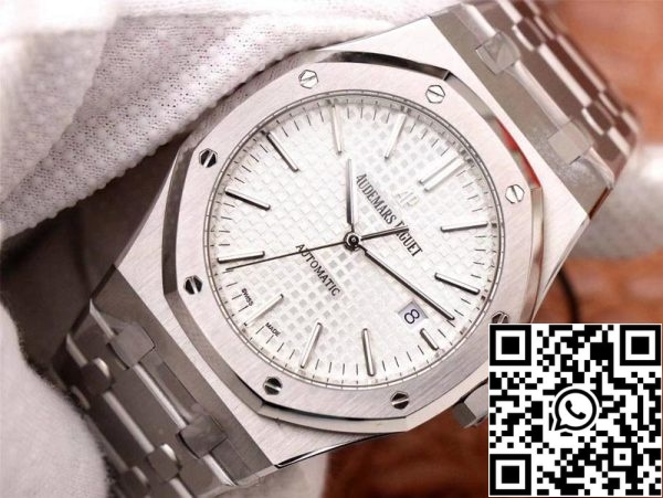 Audemars Piguet Royal Oak 15400ST OO 1220ST 02 1 1 Migliore Edizione ZF Fabbrica Quadrante Bianco Svizzero ETA3120 EU Watch Store 5758 Audemars Piguet Royal Oak 15400ST.OO.1220ST.02 1:1 Migliore Edizione ZF Fabbrica Quadrante Bianco Svizzero ETA3120