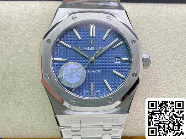 Audemars Piguet Royal Oak 15400ST OO 1220ST 03 1 1 Best Edition APS Factory kék számlap EU Watch Store 5935 Audemars Piguet Royal Oak 15400ST.OO.1220ST.03 1:1 Best Edition APS Factory kék számlapja