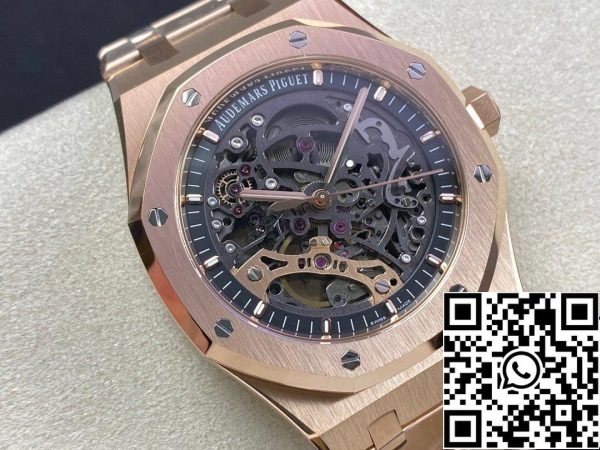 Audemars Piguet Royal Oak 15407OR OO 1220OR 01 1 1 Beste Editie APS Fabriek Donkere Grijze Wijzerplaat EU Horloge Winkel 1167 Audemars Piguet Royal Oak 15407OR.OO.1220OR.01 1:1 Beste Editie APS Fabriek Donkere Grijze Wijzerplaat