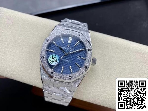 Audemars Piguet Royal Oak 15410BC GG 1224BC 01 1 1 Beste Editie APS Fabriek Blauwe Wijzerplaat EU-Horlogewinkel 1740 Audemars Piguet Royal Oak 15410BC.GG.1224BC.01 1:1 Beste Editie APS Fabriek Blauwe Wijzerplaat