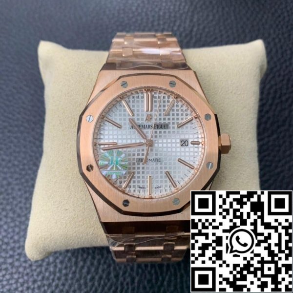 Audemars Piguet Royal Oak 15450BA OO 1256BA 01 JF Factory 1 1 Best Edition Swiss ETA3120 White Dial EU Watch Store 1039 Audemars Piguet Royal Oak 15450BA.OO.1256BA.01 JF Factory 1:1 Best Edition Swiss ETA3120 White Dial