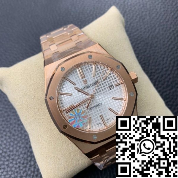 Audemars Piguet Royal Oak 15450BA OO 1256BA 01 JF Factory 1 1 Best Edition Swiss ETA3120 White Dial EU Watch Store 6090 Audemars Piguet Royal Oak 15450BA.OO.1256BA.01 JF Factory 1:1 Best Edition Swiss ETA3120 White Dial