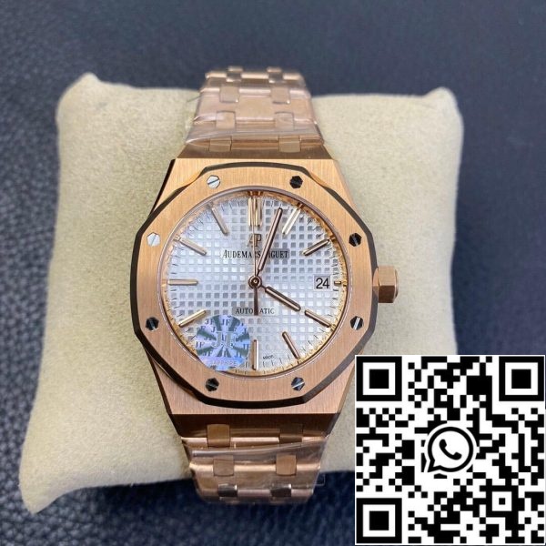 Audemars Piguet Royal Oak 15450OR OO 1256OR 01 1 1 Най-добро издание JF Factory Rose Gold EU Магазин за часовници 1145 Audemars Piguet Royal Oak 15450OR.OO.1256OR.01 1:1 Най-добро издание JF Factory Rose Gold