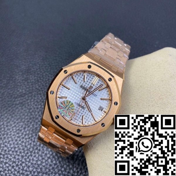 Audemars Piguet Royal Oak 15450OR OO 1256OR 01 1 1 Mejor Edición JF Factory Oro Rosa EU Watch Store 4916 Audemars Piguet Royal Oak 15450OR.OO.1256OR.01 1:1 Mejor Edición JF Factory Oro Rosa