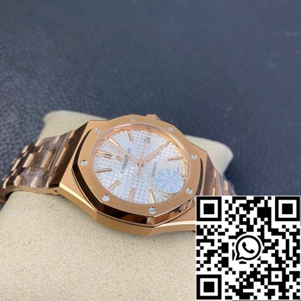 Audemars Piguet Royal Oak 15450OR OO 1256OR 01 1 1 Най-добро издание JF Factory Rose Gold EU Магазин за часовници 5809 Audemars Piguet Royal Oak 15450OR.OO.1256OR.01 1:1 Най-добро издание JF Factory Rose Gold