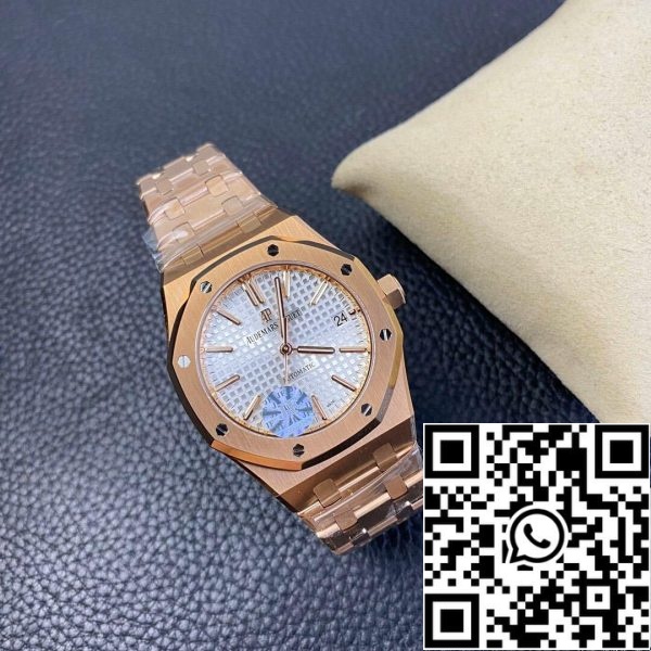 Audemars Piguet Royal Oak 15450OR OO 1256OR 01 1 1 Best Edition JF Factory Rose Gold EU Watch Store 676 Audemars Piguet Royal Oak 15450OR.OO.1256OR.01 1:1 Best Edition JF Factory Rose Gold