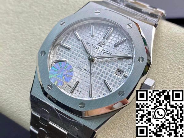 Audemars Piguet Royal Oak 15450ST OO 1256ST 01 1 1 Best Edition JF Factory Quadrante Argento EU Watch Store 1160 Audemars Piguet Royal Oak 15450ST.OO.1256ST.01 1:1 Best Edition JF Factory Quadrante Argento