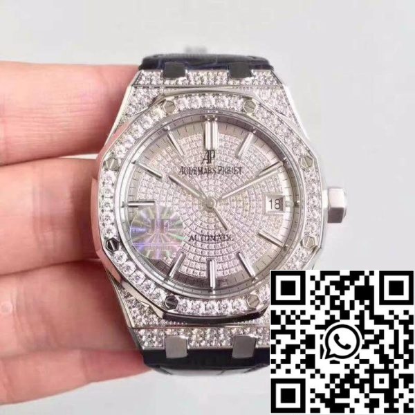 Audemars Piguet Royal Oak 15452BC ZZ D019CR 01 JF Relógios de Homem de Fábrica 1 1 Melhor Edição Suíça ETA3120 EU Watch Store 1639 Audemars Piguet Royal Oak 15452BC.ZZ.D019CR.01 JF Relógios de Homem de Fábrica 1 1 Melhor Edição Suíça ETA3120