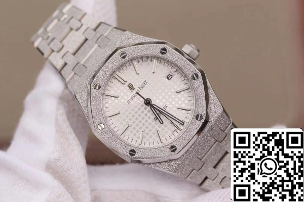 Audemars Piguet Royal Oak 15454BC GG 1259BC 01 1 1 Най-добро издание JH Factory Silver Dial EU Watch Store 7402 Audemars Piguet Royal Oak 15454BC.GG.1259BC.01 1:1 Най-добро издание JH Factory Silver Dial