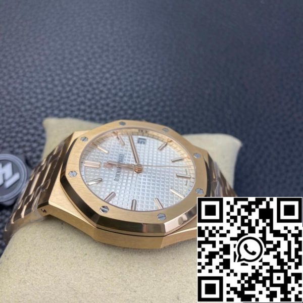 Audemars Piguet Royal Oak 15500 1:1 Best Edition ZF Factory Rose Gold White Dial EU Watch Store 145 Audemars Piguet Royal Oak 15500 1:1 Best Edition ZF Factory Rose Gold White Dial