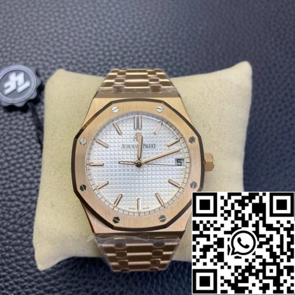 Audemars Piguet Royal Oak 15500 1:1 Best Edition ZF Factory Rose Gold White Dial EU Watch Store 306 Audemars Piguet Royal Oak 15500 1:1 Best Edition ZF Factory Rose Gold White Dial