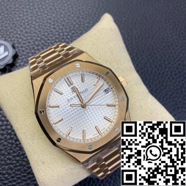 Audemars Piguet Royal Oak 15500 1 1 Best Edition ZF Factory Rose Gold White Dial EU Watch Store 378 Audemars Piguet Royal Oak 15500 1:1 Best Edition ZF Factory Rose Gold White Dial