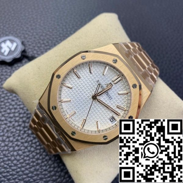 Audemars Piguet Royal Oak 15500 1 1 Best Edition ZF Factory Rose Gold White Dial EU Watch Store 7070 Audemars Piguet Royal Oak 15500 1:1 Best Edition ZF Factory Rose Gold White Dial