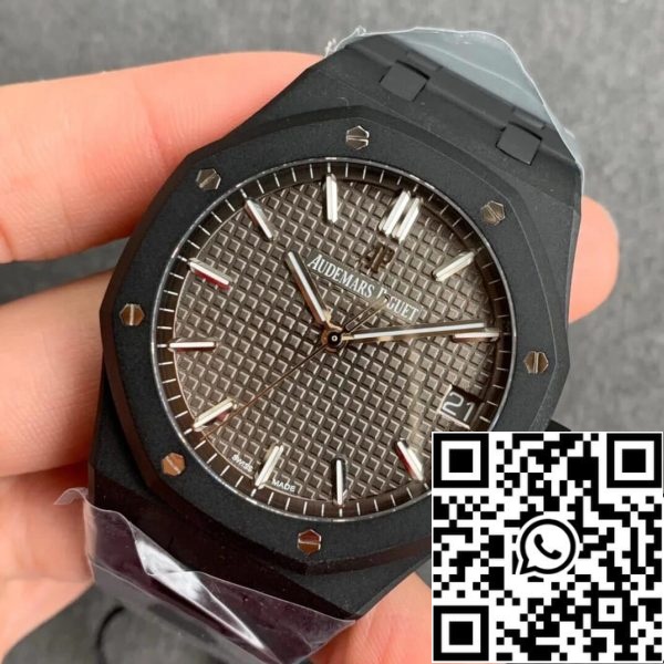 Audemars Piguet Royal Oak 15500 DLC Carbono Melhor Edição ZF Fábrica Mostrador Cinzento EU Watch Store 208 Audemars Piguet Royal Oak 15500 DLC Carbono Melhor Edição ZF Fábrica Mostrador Cinzento