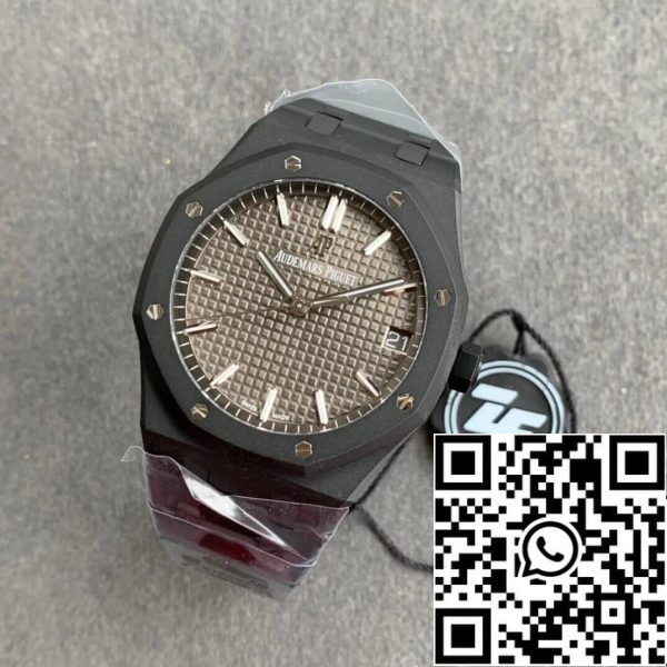 Audemars Piguet Royal Oak 15500 DLC Carbono Melhor Edição ZF Fábrica Mostrador Cinzento EU Watch Store 461 Audemars Piguet Royal Oak 15500 DLC Carbono Melhor Edição ZF Fábrica Mostrador Cinzento