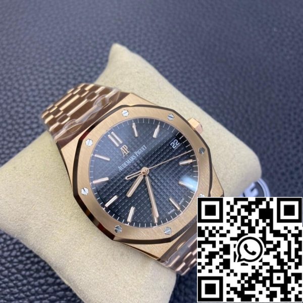 Audemars Piguet Royal Oak 15500OR OO 1220OR 01 1 1 Най-добро издание ZF Factory Black Dial EU Watch Store 1002 Audemars Piguet Royal Oak 15500OR.OO.1220OR.01 1:1 Най-добро издание ZF Factory Black Dial