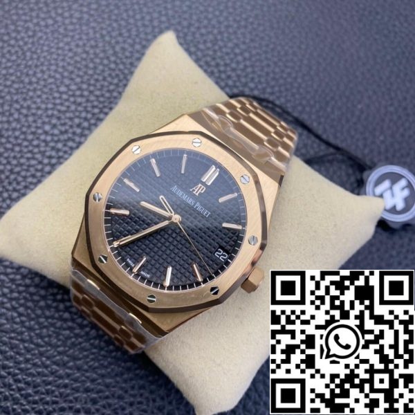 Audemars Piguet Royal Oak 15500OR OO 1220OR 01 1 1 Best Edition ZF Factory Black Dial EU Watch Store 5997 Audemars Piguet Royal Oak 15500OR.OO.1220OR.01 1:1 Best Edition ZF Factory Black Dial