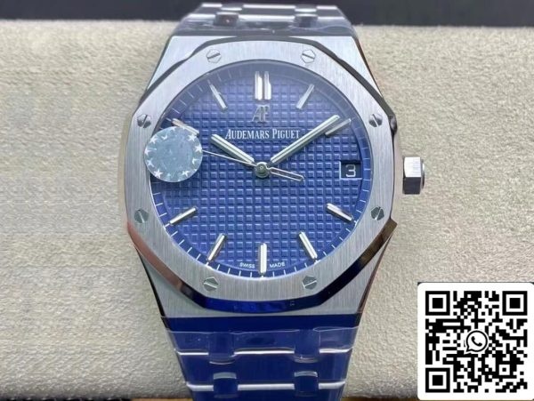 Audemars Piguet Royal Oak 15500ST OO 1220ST 01 1 1 Melhor Edição ZF Factory V2 Versão Mostrador Azul EU Watch Store 2424 Audemars Piguet Royal Oak 15500ST.OO.1220ST.01 1:1 Melhor Edição ZF Factory V2 Versão Mostrador Azul