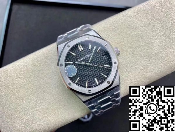 Audemars Piguet Royal Oak 15500ST OO 1220ST 03 1 1 Beste Editie ZF Fabriek V2 Versie Zwarte Wijzerplaat EU-Horlogeswinkel 9583 Audemars Piguet Royal Oak 15500ST.OO.1220ST.03 1:1 Beste Editie ZF Fabriek V2 Versie Zwarte Wijzerplaat