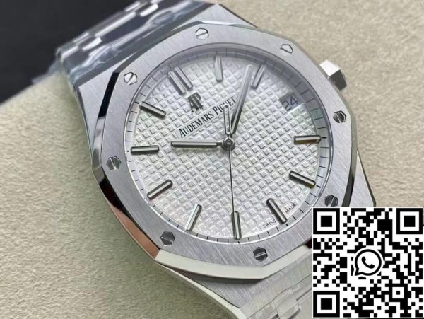 Audemars Piguet Royal Oak 15500ST OO 1220ST 04 1 1 Melhor Edição ZF Factory V2 Versão Mostrador Branco EU Watch Store 45 Audemars Piguet Royal Oak 15500ST.OO.1220ST.04 1:1 Melhor Edição ZF Factory V2 Versão Mostrador Branco