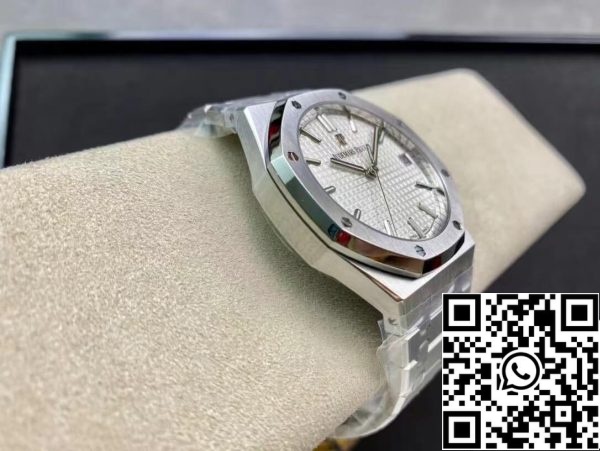 Audemars Piguet Royal Oak 15500ST OO 1220ST 04 1 1 Mejor Edición ZF Factory V2 Versión Esfera Blanca EU Watch Store 9647 Audemars Piguet Royal Oak 15500ST.OO.1220ST.04 1:1 Mejor Edición ZF Factory V2 Versión Esfera Blanca