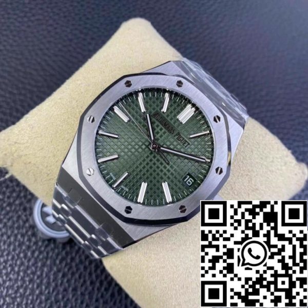 Audemars Piguet Royal Oak 15510ST OO 1320ST 04 1 1 Best Edition ZF Factory Zöld számlap EU Watch Store 7039 Audemars Piguet Royal Oak 15510ST.OO.1320ST.04 1:1 Best Edition ZF Factory Zöld számlap