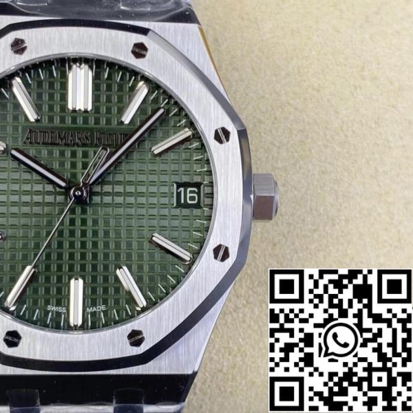 Audemars Piguet Royal Oak 15510ST OO 1320ST 04 1 1 Best Edition ZF Factory Quadrante Verde EU Watch Store 9864 Audemars Piguet Royal Oak 15510ST.OO.1320ST.04 1:1 Best Edition ZF Factory Quadrante Verde