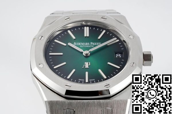 Audemars Piguet Royal Oak 16202PT OO 1240PT 01 1 1 Best Edition ZF Factory vihreä kellotaulu EU kellokauppa 9497 Audemars Piguet Royal Oak 16202PT.OO.1240PT.01 1:1 Best Edition ZF Factory vihreä kellotaulu