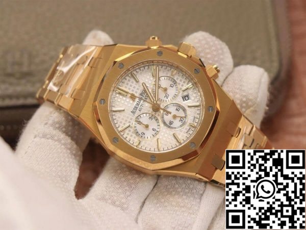 Audemars Piguet Royal Oak 26320BA OO 1220BA 01 1 1 Mejor edición OM Factory Esfera blanca plateada Tienda de relojes de la UE 1172 Audemars Piguet Royal Oak 26320BA.OO.1220BA.01 1:1 Mejor edición OM Factory Esfera blanca plateada