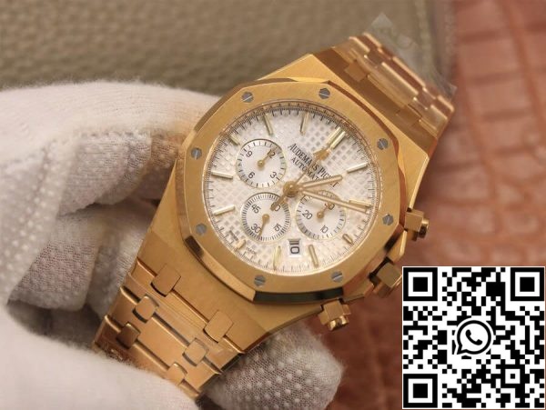 Audemars Piguet Royal Oak 26320BA OO 1220BA 01 1 1 Mejor edición OM Factory Esfera blanca plateada Tienda de relojes de la UE 1616 Audemars Piguet Royal Oak 26320BA.OO.1220BA.01 1:1 Mejor edición OM Factory Esfera blanca plateada