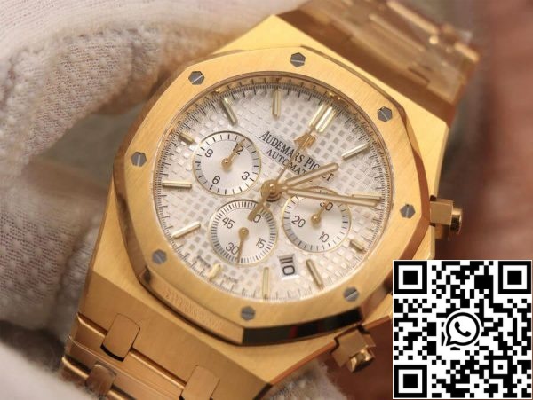 Audemars Piguet Royal Oak 26320BA OO 1220BA 01 1 1 Mejor edición OM Factory Esfera blanca plateada Tienda de relojes de la UE 9550 Audemars Piguet Royal Oak 26320BA.OO.1220BA.01 1:1 Mejor edición OM Factory Esfera blanca plateada