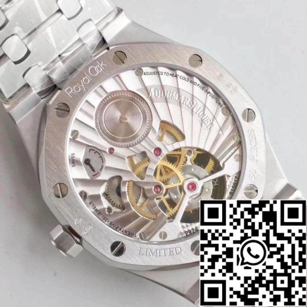 Audemars Piguet Royal Oak 26522OR OO 120OR 01 R8 Factory 1 1 Best Edition Sveitsin Tourbillon White Dial EU kellokauppa 796 Audemars Piguet Royal Oak 26522OR.OO.120OR.01 R8 Factory 1:1 Best Edition Sveitsin Tourbillon White Dial