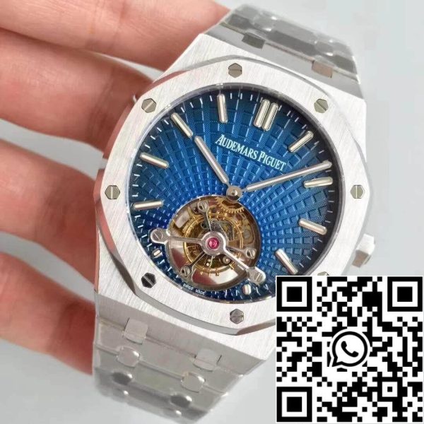 Audemars Piguet Royal Oak 26522OR OO 120OR R8 Factory 1 1 Best Edition Zwitsers Tourbillon Blauw Wijzerplaat EU-Horlogewinkel 2384 Audemars Piguet Royal Oak 26522OR.OO.120OR R8 Factory 1:1 Best Edition Zwitsers Tourbillon Blauw Wijzerplaat