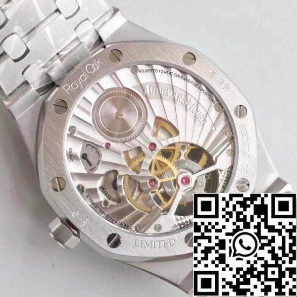 Audemars Piguet Royal Oak 26522OR OO 120OR R8 Factory 1 1 Best Edition Sveitsin Tourbillon sininen kellotaulu EU kellokauppa 3708 Audemars Piguet Royal Oak 26522OR.OO.120OR R8 Factory 1:1 Best Edition Sveitsin Tourbillon sininen kellotaulu