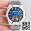 Audemars Piguet Royal Oak 26522OR OO 120OR R8 Factory 1 1 Best Edition Sveitsin Tourbillon sininen kellotaulu EU kellokauppa 3748 Audemars Piguet Royal Oak 26522OR.OO.120OR R8 Factory 1:1 Best Edition Sveitsin Tourbillon sininen kellotaulu