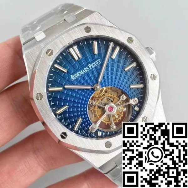 Audemars Piguet Royal Oak 26522OR OO 120OR R8 Factory 1 1 Best Edition Zwitsers Tourbillon Blauw Wijzerplaat EU Horloge Winkel 5661 Audemars Piguet Royal Oak 26522OR.OO.120OR R8 Factory 1:1 Best Edition Zwitsers Tourbillon Blauw Wijzerplaat