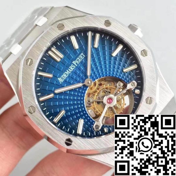 Audemars Piguet Royal Oak 26522OR OO 120OR R8 Factory 1 1 Best Edition Zwitsers Tourbillon Blauw Wijzerplaat EU-Horlogewinkel 691 Audemars Piguet Royal Oak 26522OR.OO.120OR R8 Factory 1:1 Best Edition Zwitsers Tourbillon Blauw Wijzerplaat