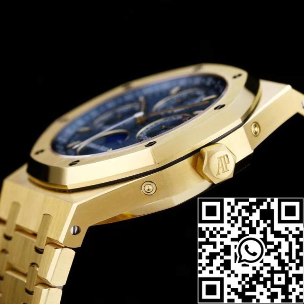 Audemars Piguet Royal Oak 26574BA OO 1220BA 01 1 1 Best Edition APS Factory Blue Dial EU kellokauppa 9177 Audemars Piguet Royal Oak 26574BA.OO.1220BA.01 1:1 Best Edition APS Factory Blue Dial Musta kellotaulu