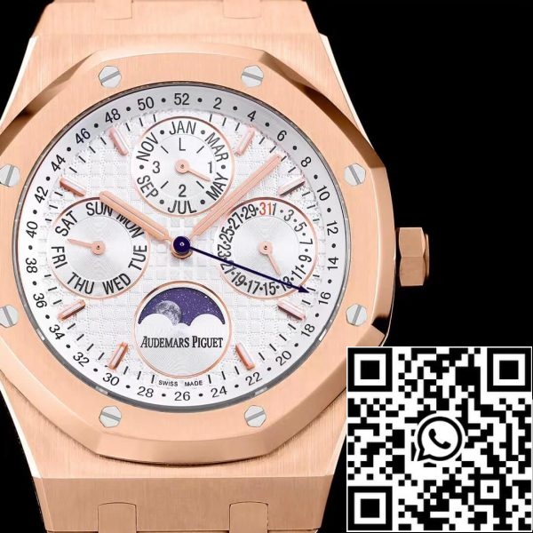 Audemars Piguet Royal Oak 26574OR OO 1220OR 01 1 1 Best Edition APS Factory Quadrante Bianco EU Watch Store 7016 Audemars Piguet Royal Oak 26574OR.OO.1220OR.01 1:1 Best Edition APS Factory Quadrante Bianco