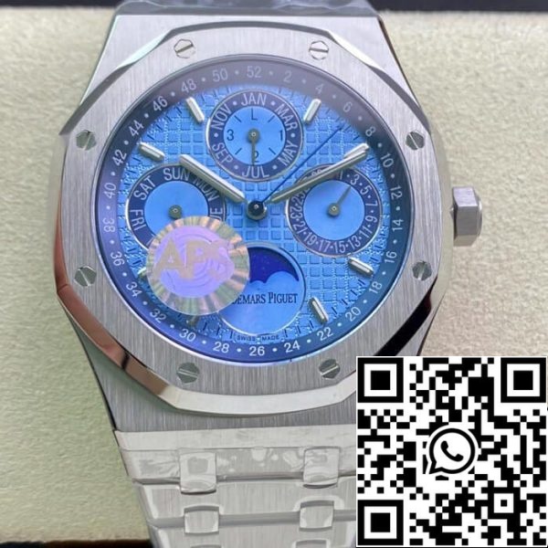 Audemars Piguet Royal Oak 26574PT OO 1220PT 01 1 1 Best Edition APS Factory Blue Dial EU kellokauppa 6853 Audemars Piguet Royal Oak 26574PT.OO.1220PT.01 1:1 Best Edition APS Factory Blue Dial Musta kellotaulu