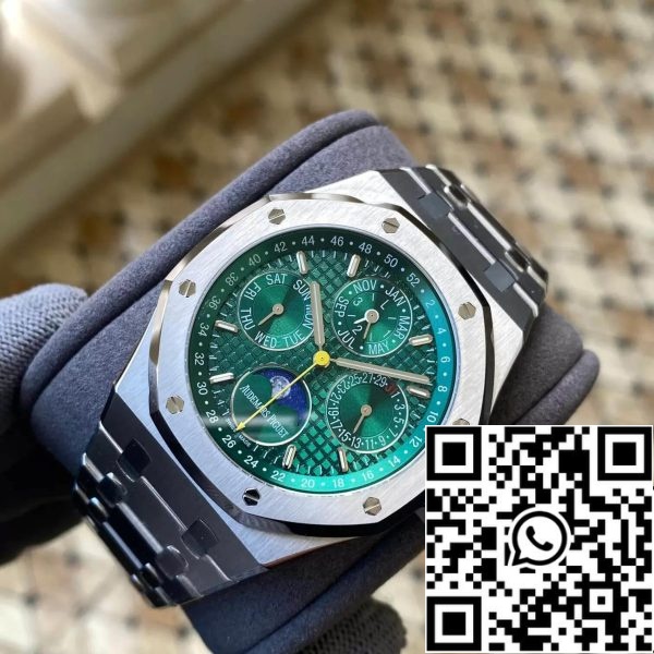 Audemars Piguet Royal Oak 26606ST OO 1220ST 01 1 1 Best Edition APS Factory zöld számlap EU Watch Store 5085 Audemars Piguet Royal Oak 26606ST.OO.1220ST.01 1:1 Best Edition APS Factory zöld számlapja