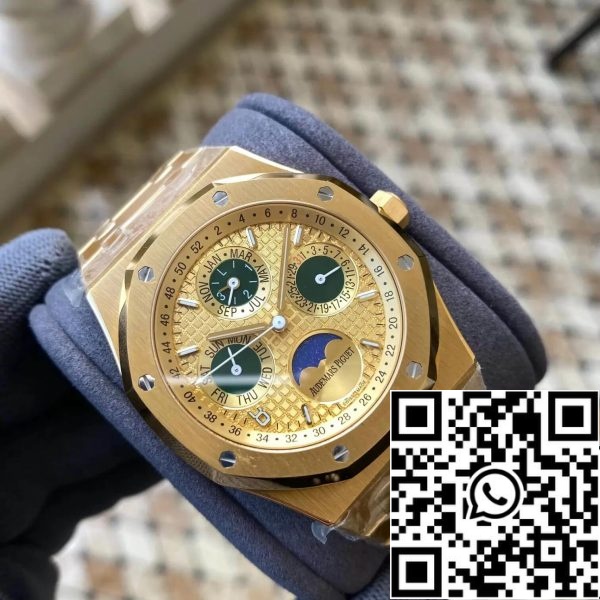 Audemars Piguet Royal Oak 26607BA OO 1220BA 01 1 1 Migliore edizione APS Fabbrica Oro Giallo EU Watch Store 1412 Audemars Piguet Royal Oak 26607BA.OO.1220BA.01 1:1 Migliore edizione APS Fabbrica Oro Giallo