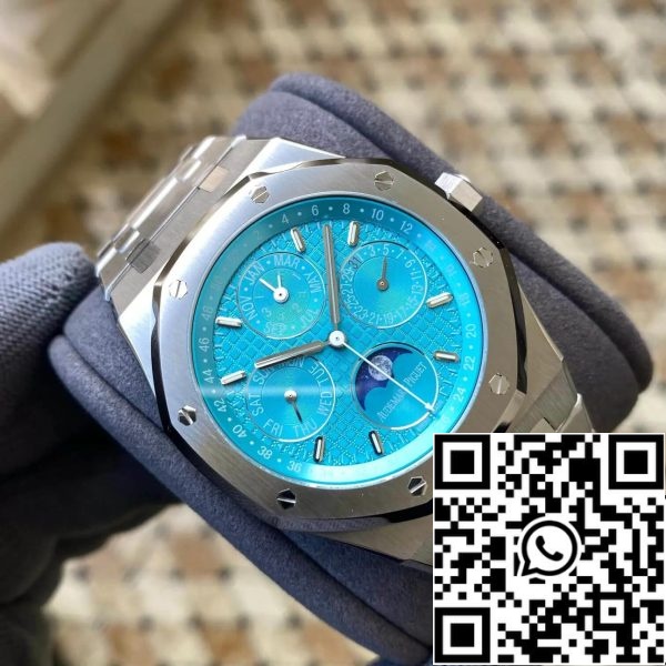 Audemars Piguet Royal Oak 26613ST OO 1220ST 01 1 1 Best Edition APS Factory Cyan Blue Dial EU Watch Store 7877 Audemars Piguet Royal Oak 26613ST.OO.1220ST.01 1:1 Best Edition APS Factory Cyan Blue Dial