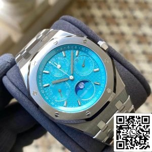 Audemars Piguet Royal Oak 26613ST OO 1220ST 01 1 1 Best Edition APS Factory Cyan Blue Dial EU Watch Store 9384 Cart