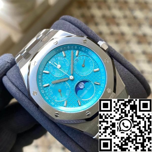 Audemars Piguet Royal Oak 26613ST OO 1220ST 01 1 1 Migliore Edizione APS Fabbrica Quadrante Blu Ciano EU Watch Store 9384 Audemars Piguet Royal Oak 26613ST.OO.1220ST.01 1:1 Migliore Edizione APS Fabbrica Quadrante Blu Ciano