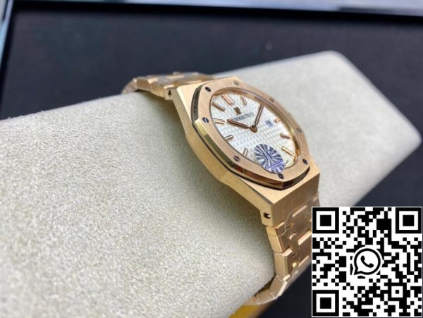 Audemars Piguet Royal Oak 67650OR OO 1261OR 01 1 1 Best Edition JF Factory Cadran blanc Swiss Quartz EU Watch Store 4843 Audemars Piguet Royal Oak 67650OR.OO.1261OR.01 1:1 Best Edition JF Factory Cadran blanc Swiss Quartz