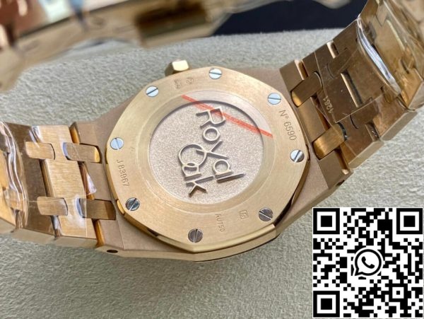 Audemars Piguet Royal Oak 67650OR OO 1261OR 01 1 1 Best Edition JF Gyári fehér számlap svájci kvarc EU Watch Store 7223 Audemars Piguet Royal Oak 67650OR.OO.1261OR.01 1:1 Best Edition JF Gyári fehér számlap svájci kvarc