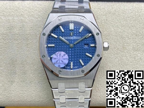 Audemars Piguet Royal Oak 67650ST OO 1261ST 01 1 1 Najboljša izdaja JF Factory Blue Dial Swiss Quartz EU Watch Store 8174 Audemars Piguet Royal Oak 67650ST.OO.1261ST.01 1:1 Najboljša izdaja JF Factory Blue Dial Swiss Quartz